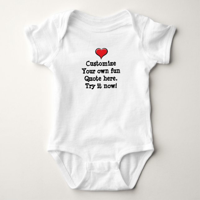 Stellen Sie sich hier Ihr eigenes lustiges Angebot Baby Strampler (Vorderseite)