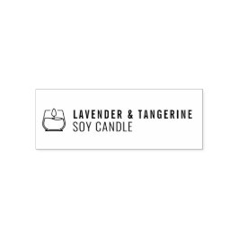 Stellen Sie sich Ihr eigenes Candle Logo Permastempel