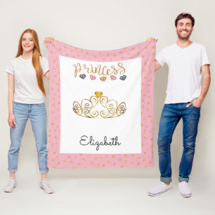Stellen Sie sich Ihre eigene Prinzessin Tiara indi Fleecedecke