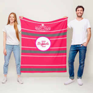 Stellen Sie sich Ihre eigene Prinzessin Tiara indi Fleecedecke