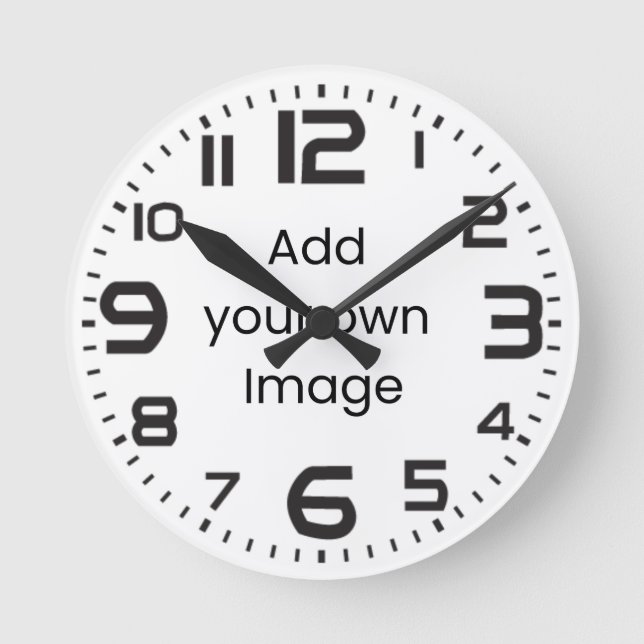 Stellen Sie sich Ihre eigene Wall-Uhr (vier große  Runde Wanduhr (Vorderseite)
