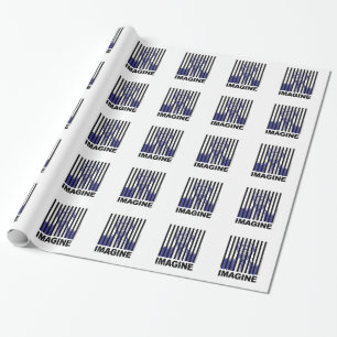Stellen Sie sich Trump Behind Bars vor Geschenkpapier