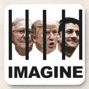 Stellen Sie sich Trump, McConnell und Ryan Behind Untersetzer