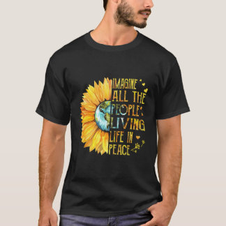 - Stellen Sie sich vor, alle Menschen, die Frieden T-Shirt