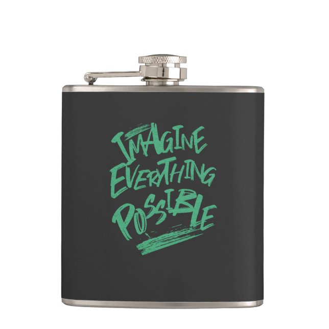 Stellen Sie sich vor, alles Mögliche Kostenanreize Flachmann (Vorderseite)