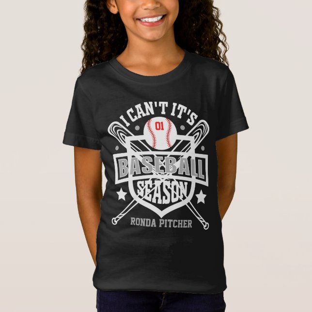 Stellen Sie sich vor, ich kann die Baseballsaisonp T-Shirt (Vorderseite)