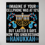 Stellen Sie sich vor, Ihr Mobiltelefon wäre bei 10 Poster<br><div class="desc">chanukah, menorah, hanukkah, dreidel, jüdisch, geschenk, urlaub, religion, Weihnachten, </div>