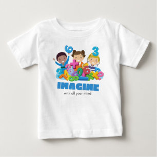 Stellen Sie sich vor mit all Ihrem Geist Baby T-shirt