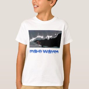 Stellen Sie Wellen-Rohrleitungs-Jungen T - Shirt