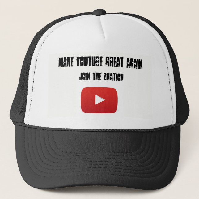 Stellen Sie Youtube großen wieder Truckerkappe (Vorderseite)