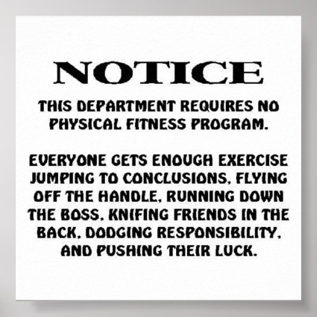 Stellenausschreibung Poster (Vorne)