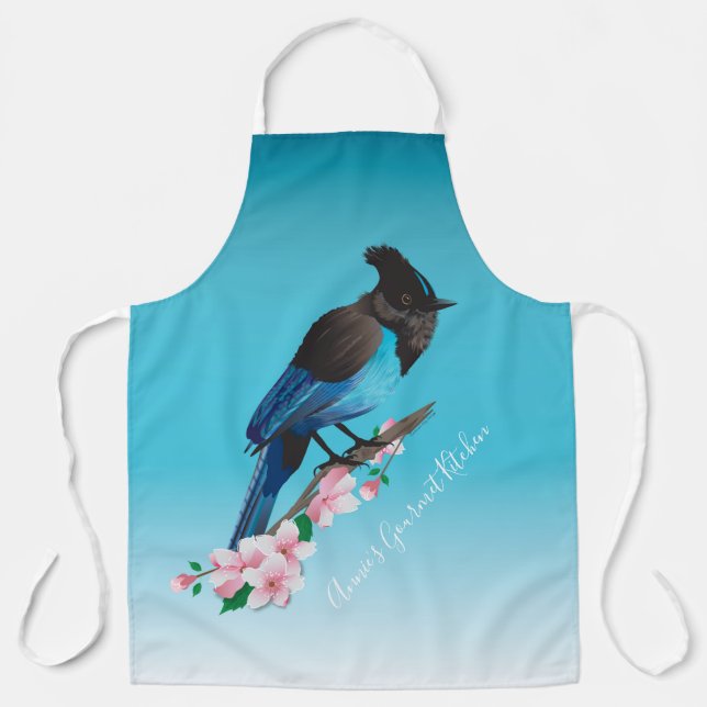 Steller-Jay-All-over-Print-Schürze Schürze (Vorderseite)