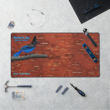Steller's Jay auf der Barkrinde-Akrylprint
