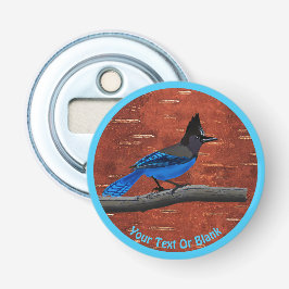 Stellers Jay auf der inneren Birkenhalde Flaschenöffner