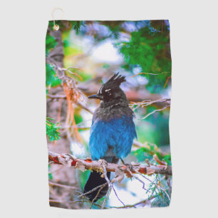 Steller's Jay - Original Foto Golfhandtuch