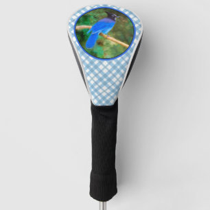 Steller's Jay Painting - Original Bird Art Golf Headcover