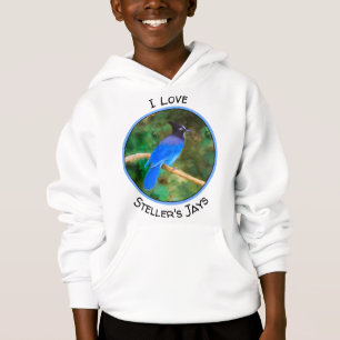 Steller's Jay Painting - Original Bird Art Hoodie