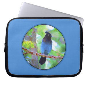 Steller's Jay Painting - Original Bird Art Laptopschutzhülle