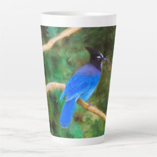Steller's Jay Painting - Original Bird Art Milchtasse