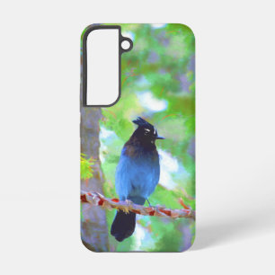 Steller's Jay Painting - Original Bird Art Samsung Galaxy Hülle