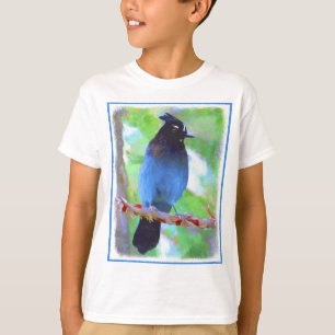 Steller's Jay Painting - Original Bird Art T-Shirt