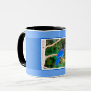 Steller's Jay Painting - Original Bird Art Tasse