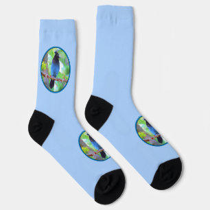 Steller's Jay Painting - Original Wild Bird Art Socken
