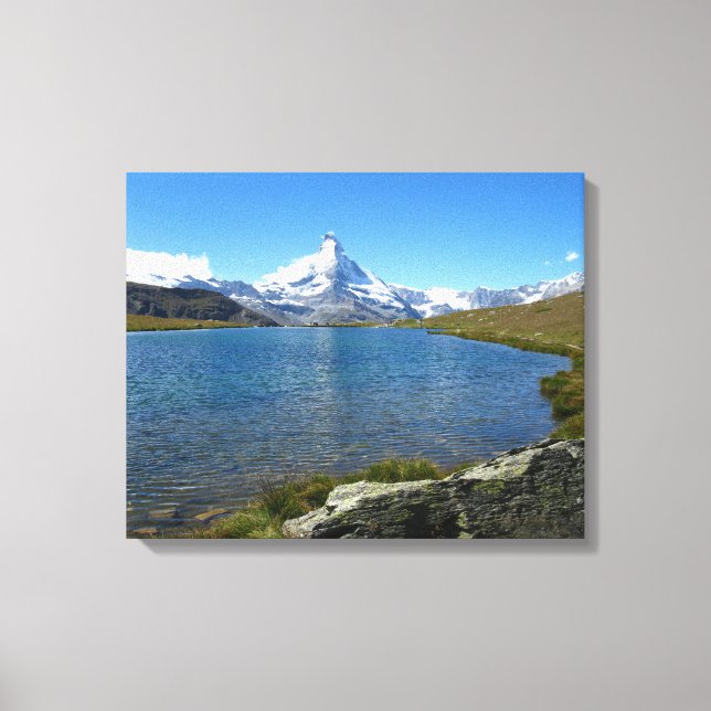 Stellisee, Walliser Alpen Leinwanddruck (Vorderseite)