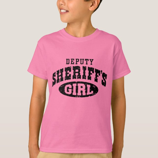 Stellvertretende Sheriffs Mädchen T-Shirt (Vorderseite)