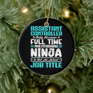 Stellvertretender Controller Multitasker Jobtitel  Keramik Ornament