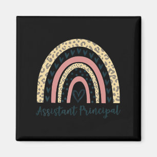 Stellvertretender Direktor Boho Rainbow Leopard Zu Magnet