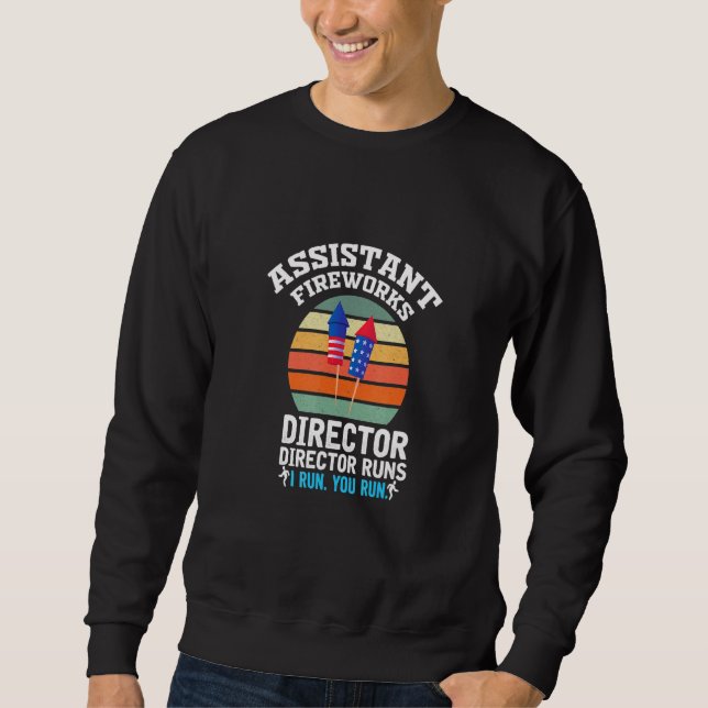 Stellvertretender Direktor für Feuerwerkskörper Sweatshirt (Vorderseite)