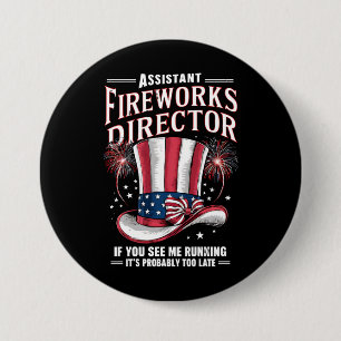 Stellvertretender Feuerwerksdirektor USA 4. Juli Button