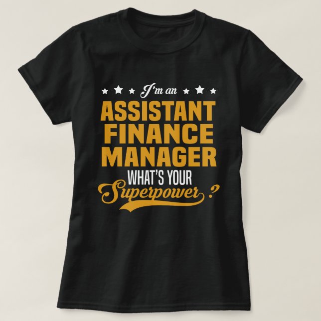 Stellvertretender Finanzmanager T-Shirt (Design vorne)