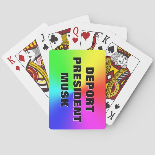 STELLVERTRETENDER PRÄSIDENT MUSCH SPIELKARTEN (Rückseite)