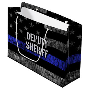 Stellvertretender Sheriff Distressed Flag Große Geschenktüte
