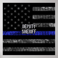 Stellvertretender Sheriff Distressed Flag