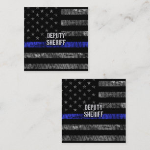 Stellvertretender Sheriff Distressed Flag Rabattkarte