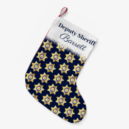 Stellvertretender Sheriff Personalisiert Kleiner Weihnachtsstrumpf