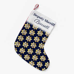 Stellvertretender Sheriff Personalisiert Kleiner Weihnachtsstrumpf