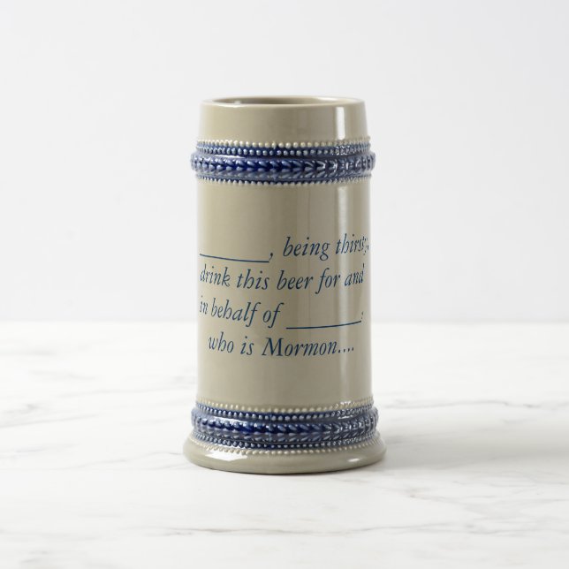 Stellvertreter-Bier Stein Bierglas (Mittel)