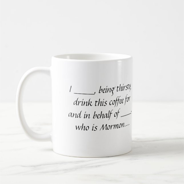 Stellvertreter-Kaffee-Tasse Kaffeetasse (Links)