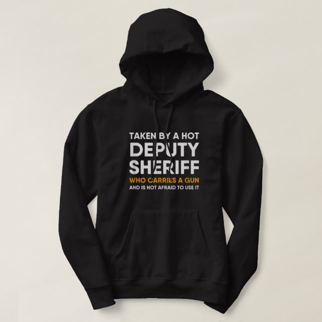 Stellvertreterin Sheriff Girlfriend Boyfriend Ehef Hoodie (Design vorne)