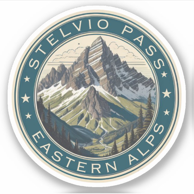 Stelvio Pass - Nostalgie Treviso - The Restaurant Aufkleber (Vorderseite)