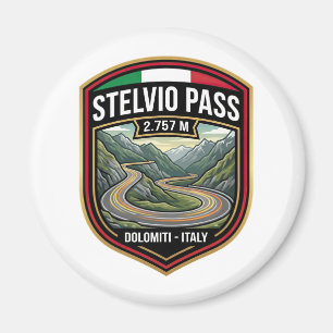 Stelvio-Pass - ultimative Autofahrstraße Italien Magnet