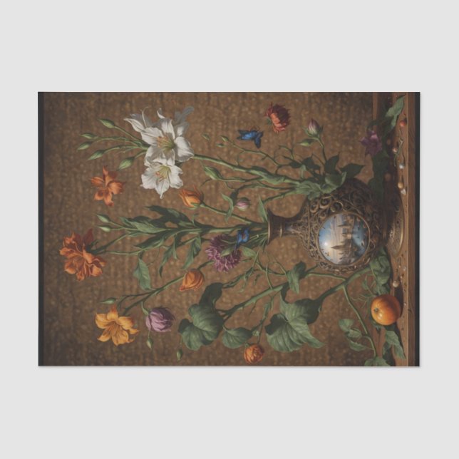 Stem Floral London Genie Vase Seidenpapier (Vorderseite)