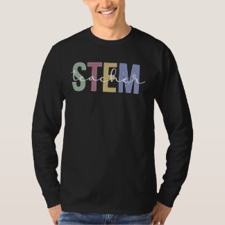 STEM-Lehrer Boho Naturwissenschaften Technologie I T-Shirt