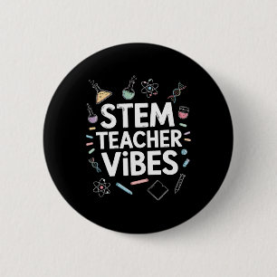 Stem-Lehrer Vibes, Dampf Wissenschaft Mathematik U Button
