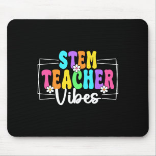 Stem-Lehrer Vibes Zurück zur Schule Lehrer Schüler Mousepad