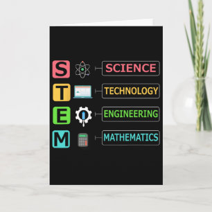 Stem Science Technology Engineering Mathe Lehrer G Karte
